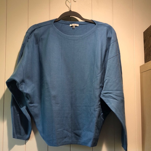 Vila Milano boatneck sweater dolman sleeve oversize comfort fit cornflower bl XL - Picture 1 of 7